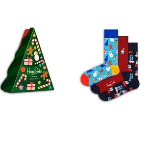 Happy Socks Crew Socks Gift Set, Pack of 3 MSRP $48 Size 41-46